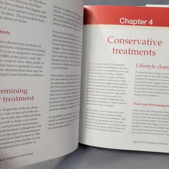 Mayo Clinc on Managing Incontinence Book Hardcover 2013 Second Edition - Picture 4 of 11